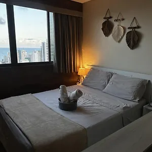  Apartamento Flat 26º Andar Com Vista O Mar- Próximo Ao Shopping E à Brasil